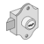 Commercial 2287 Spring Latch Lock for Aluminum Mailboxes