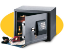 Sentry safe electronic security  with 4 bitted key lock